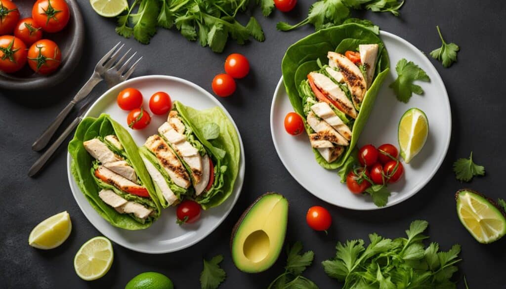 Avocado Chicken Salad Wraps
