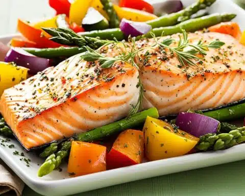 Healthy baked salmon dishes