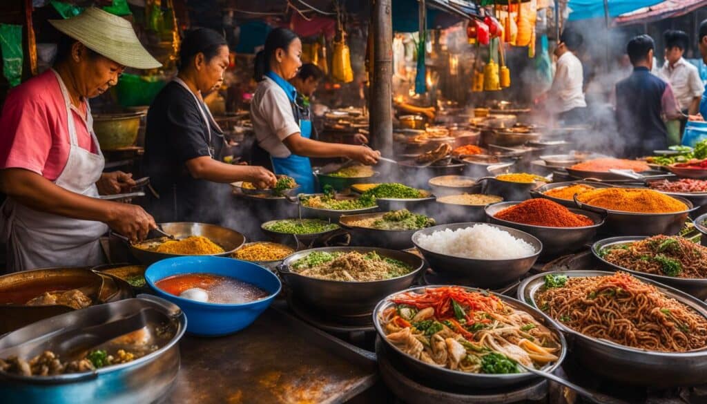 Thai cuisine street food